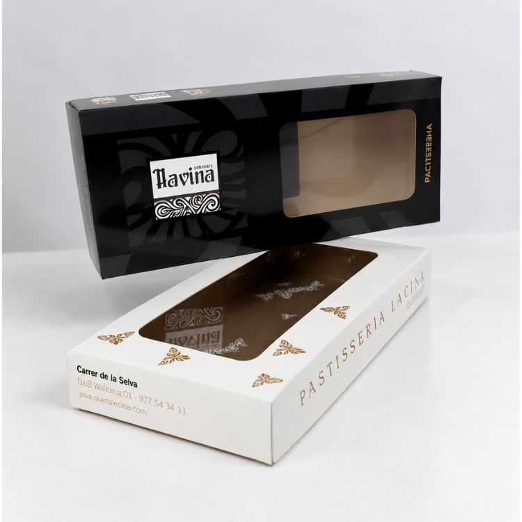 Caja tapa y base personalizada para turr&oacute;n